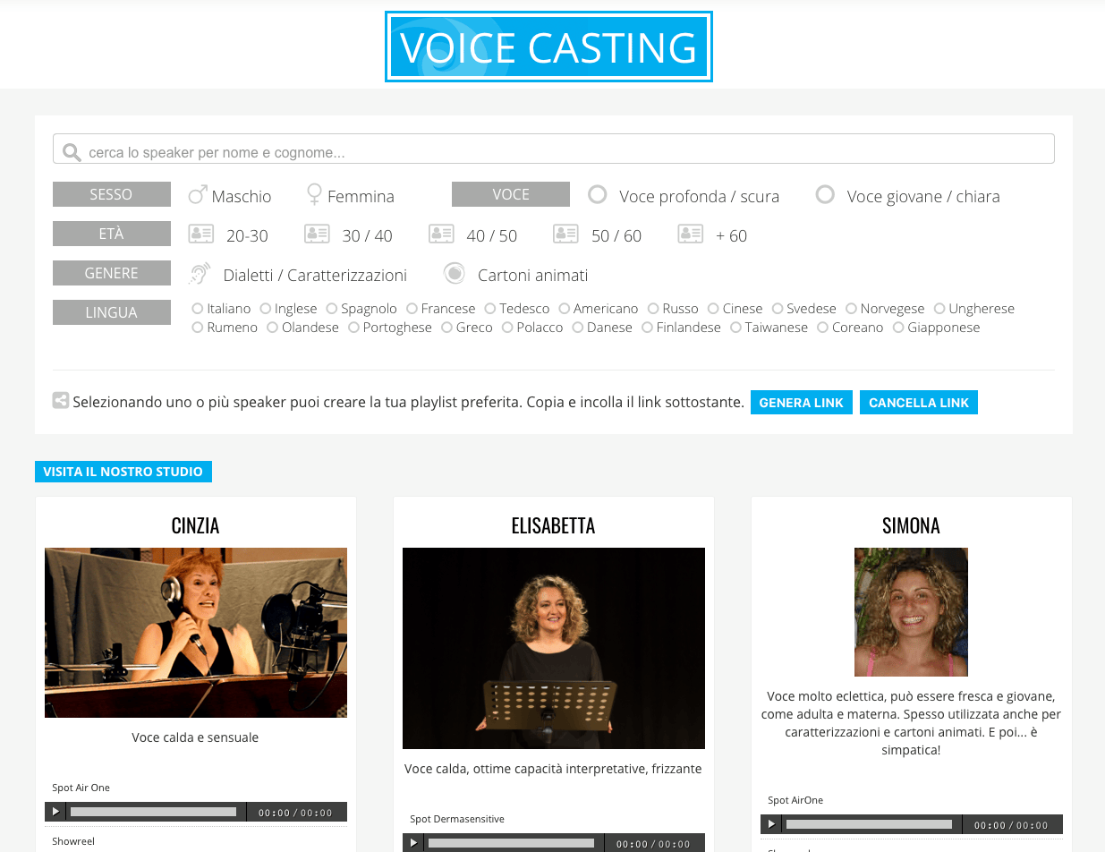 Voice Casting Preludio